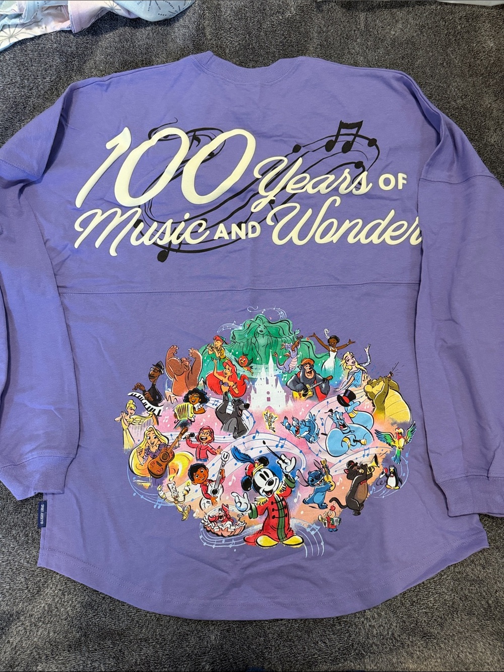 Disney Purple 100 Years of Music and Wonder Spirit Jersey